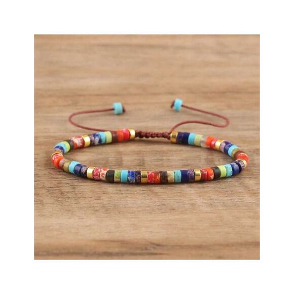 Jewelry - 7 Chakra Color Bracelet, Meditation Bracelet, Bohemian Bracelet, Yoga Bracelet